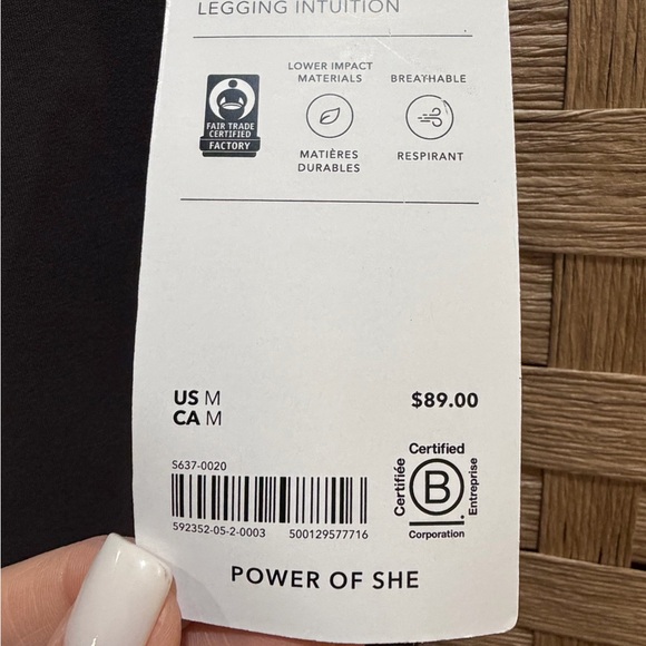 Athleta NWT Intuition Ultra High Rise Cotton Legging Size M Activewear - Picture 5 of 7